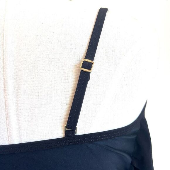 Beyond Control Black Tiered One-Piece Swimsuit Solid Citizen Size 12 - Picture 5 of 7